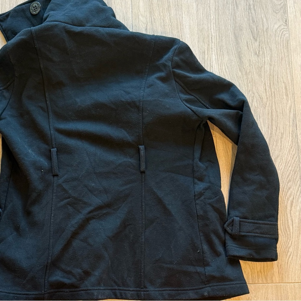 Cavalini Double breasted, black short women’s Coat size medium - Picture 7 of 11